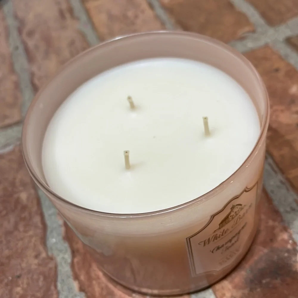 NWT White Barn Candle Co 3 Wick Jar Candle Champagne Toast